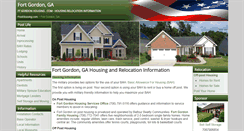 Desktop Screenshot of fortgordonhousing.com